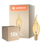 Mehrfachpackung 10x Ledvance Vintage 1906 LED E14 Kerze Gold 2.5W 220lm - 824 Extra Warmweiß | Ersatz für 22W